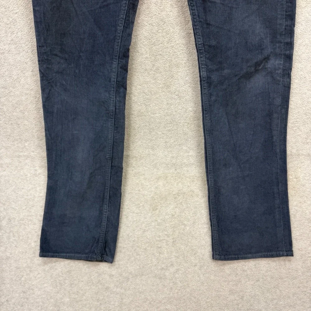 Banana Republic Corduroy Pants Mens 33x34 Blue Pima Cotton Cords Distressed‎